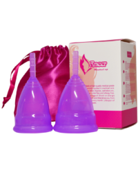 Набор фиолетовых менструальных чаш AneerCare