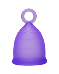 Фиолетовая менструальная чаша PrettyWoman с кольцом
