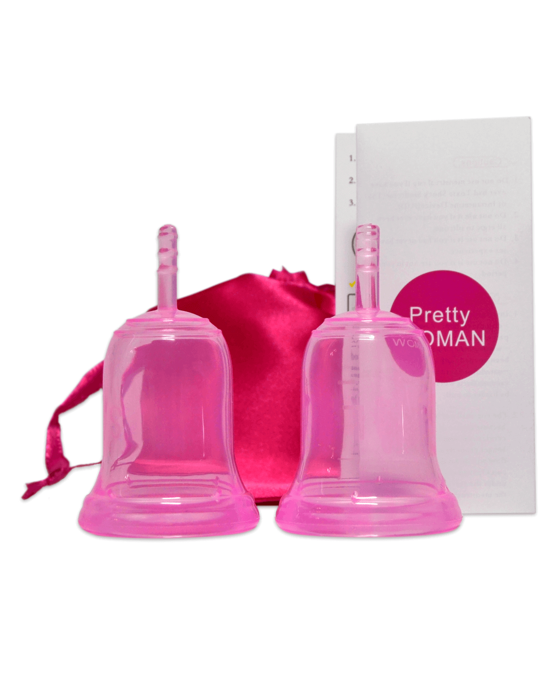 Набор розовых менструальных чаш PrettyWoman