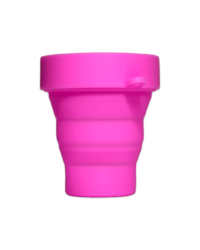 Розовый стакан для стерилизации менструальной чаши