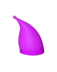 Фиолетовая менструальная чаша анатомической формы
